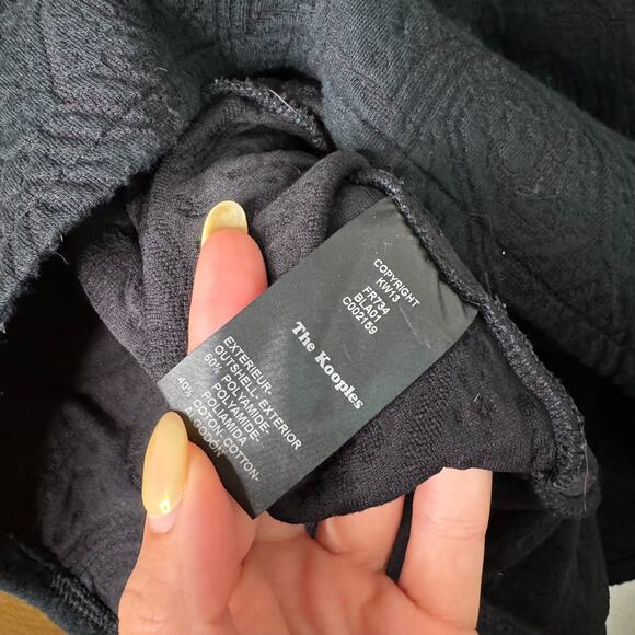 The Kooples Black Zip Front Mini Dress - Picture 8 of 13